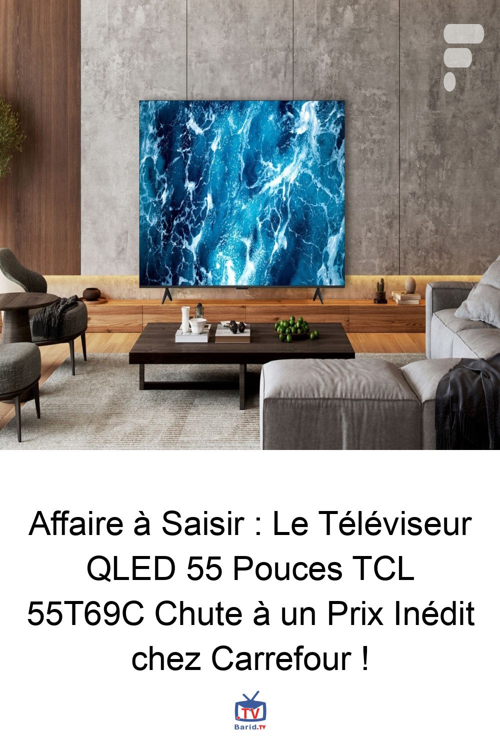Affaire à Saisir : Le Téléviseur QLED 55 Pouces TCL 55T69C Chute à un Prix Inédit chez Carrefour ! 4 Pinterest Hidden