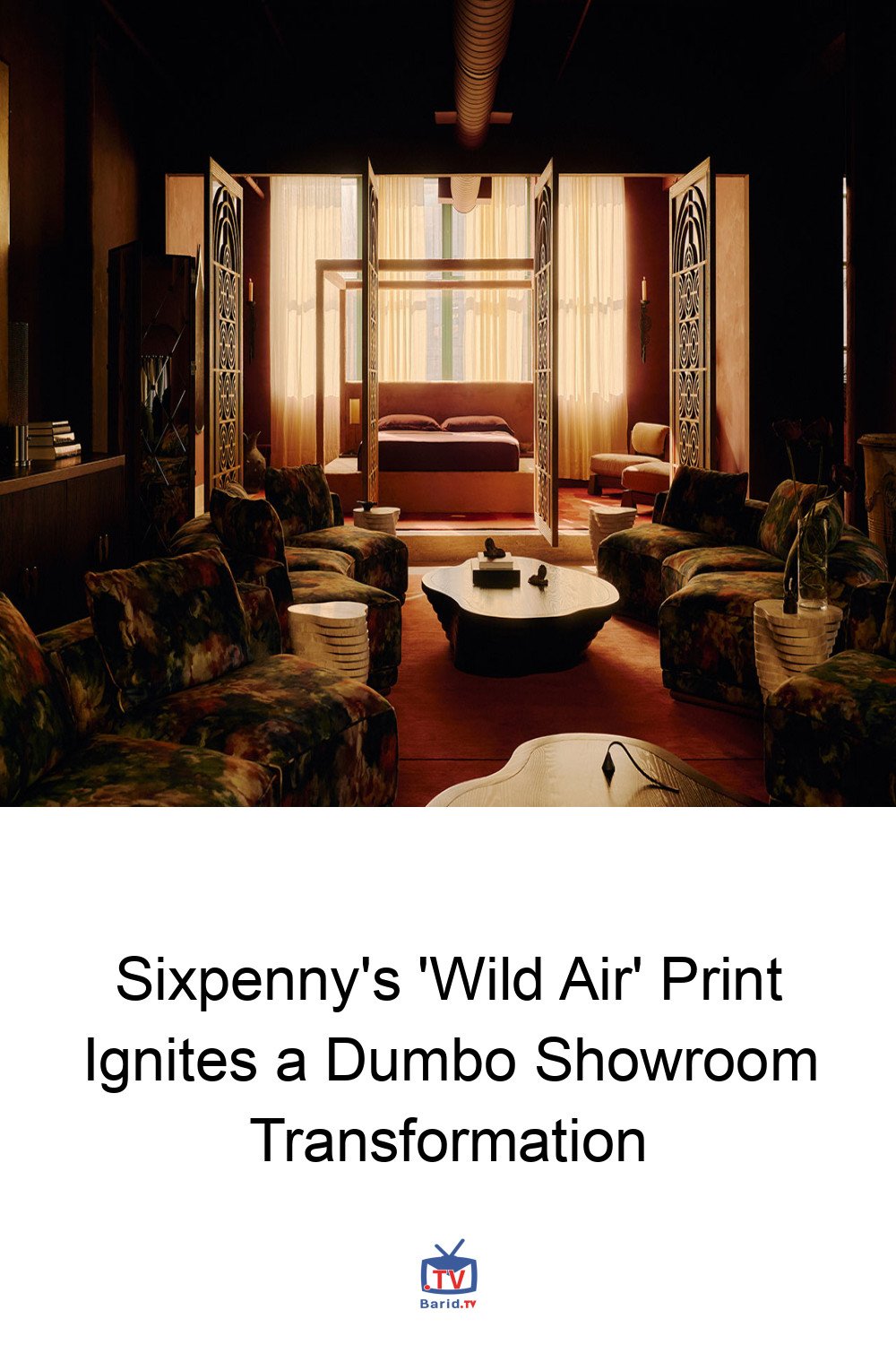 Sixpenny's 'Wild Air' Print Ignites a Dumbo Showroom Transformation 4 Pinterest Hidden
