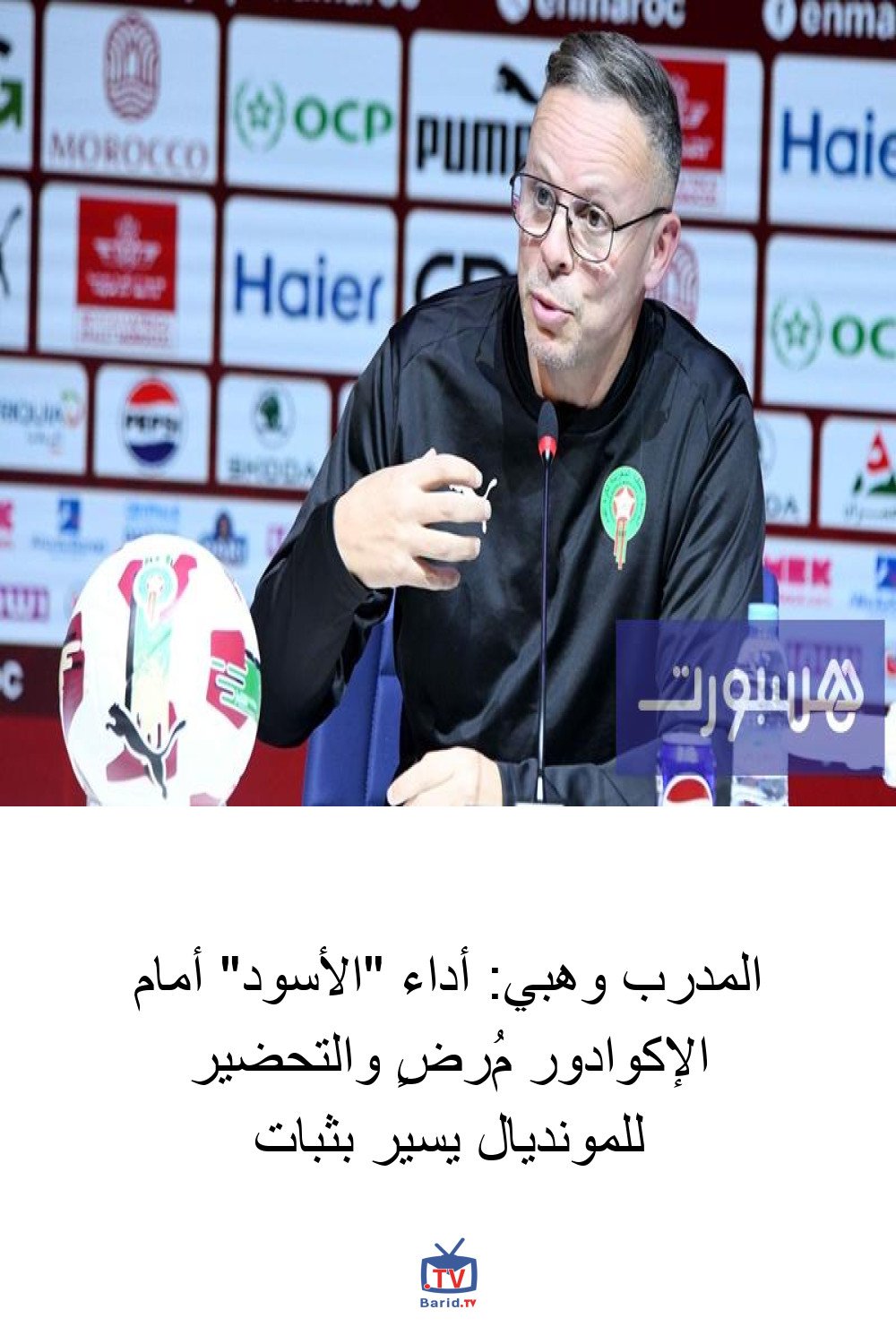 المدرب وهبي: أداء "الأسود" أمام الإكوادور مُرضٍ والتحضير للمونديال يسير بثبات 4 Pinterest Hidden