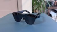 RayNeo Air 4 Pro AR/XR smart glasses unboxed and in use, showcasing their sleek design and virtual screen capabilities.