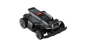 Reclaim Your Weekends: The Robot Revolution in Lawn Care 5 A Segway Navimow X4 robot lawnmower autonomously cutting grass in a backyard.