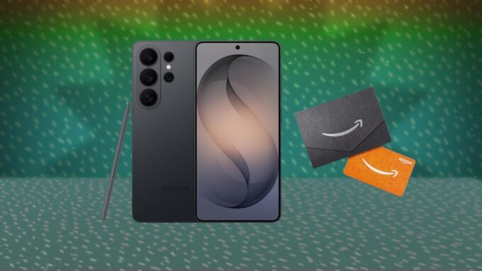 Unlock Unbeatable Value: Pre-Order the Samsung Galaxy S26 Ultra and Score a $200 Amazon Gift Card 9 Samsung Galaxy S26 Ultra smartphone with an S Pen, showcasing its large display and camera system, alongside an Amazon gift card.