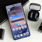 Samsung Galaxy S26 Ultra smartphone showcasing its sleek design and privacy display feature.