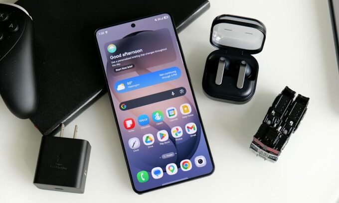 Samsung Galaxy S26 Ultra smartphone showcasing its sleek design and privacy display feature.