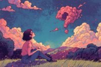 A person in a calm, reflective pose, perhaps with a gentle smile, symbolizing self-compassion and inner peace.