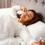 A serene brain resting during sleep, symbolizing memory consolidation and cognitive repair.