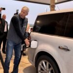 US Energy Secretary Chris Wright at a gas station in Corpus Christi, Texas, discussing the future of energy prices.