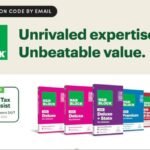 Tax Season Simplified: H&R Block 2025 for Savvy Entrepreneurs 6 H&R Block Tax Software Deluxe and State 2025 box art with a laptop, representing easy tax filing for entrepreneurs.
