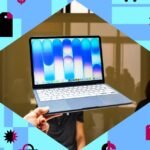 A sleek new MacBook laptop with a gift card beside it, symbolizing tech deals and preorders.