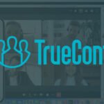 Illustration of a digital threat targeting a video conferencing application logo, representing the TrueConf zero-day vulnerability and the 'TrueChaos' cyberattack.