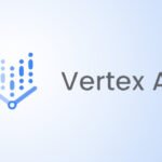 Illustration of a security blind spot in Google Cloud's Vertex AI, with data flowing out and an AI agent icon.