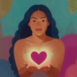 The Vulnerability Aftershock: How to Nurture Yourself After Opening Up 8 A person sitting quietly in contemplation, perhaps with a hand over their chest, symbolizing introspection after a moment of vulnerability.