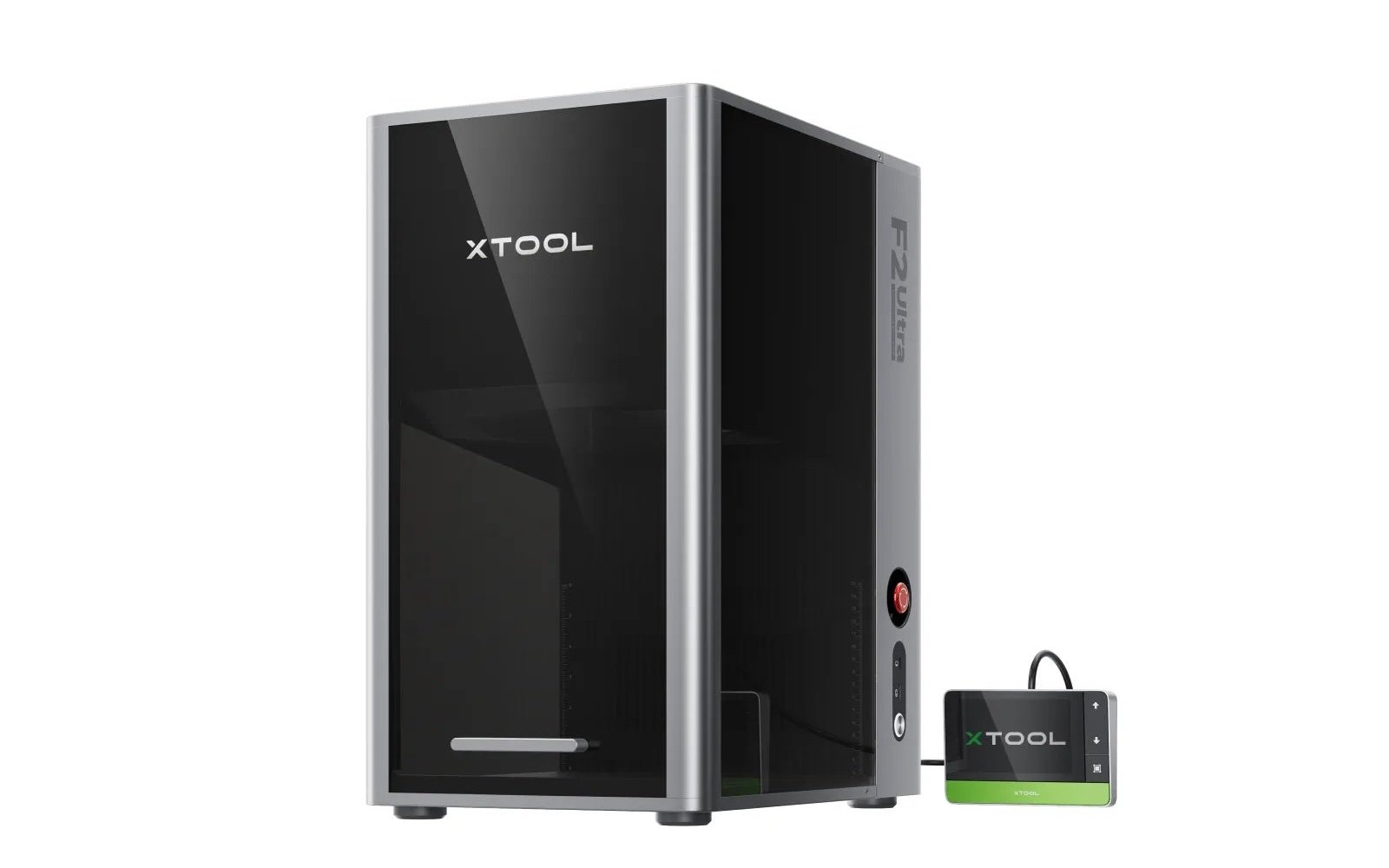 xTool F2 Ultra dual-laser engraver showcasing its compact design and engraving capabilities