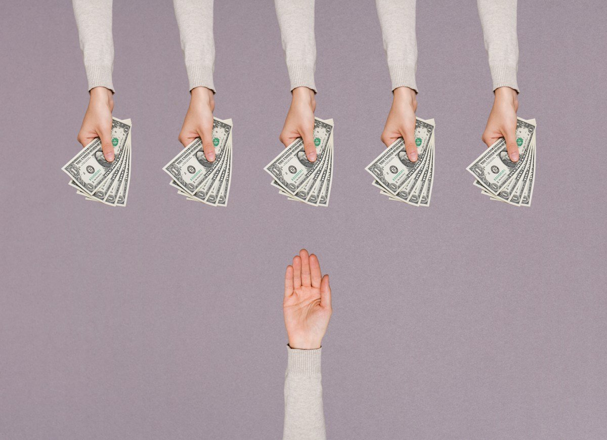 Illustration of AI agents engaging in a digital marketplace transaction, symbolizing autonomous commerce.