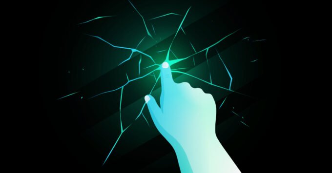 AI-driven cybersecurity threat landscape with network detection and response (NDR) protecting data.