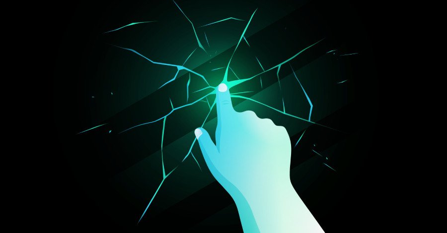 AI-driven cybersecurity threat landscape with network detection and response (NDR) protecting data.