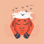 Person meditating or deep in thought, symbolizing introspection and mental health awareness