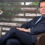 Henry Wazne, dirigeant de Sofibanque, lors du Mining Indaba au Cap, discutant du rôle des banques locales dans l'économie minière de la RDC.