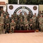 Cérémonie d'ouverture de l'exercice African Lion à Agadir, avec des représentants militaires marocains et américains.