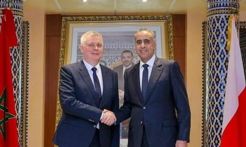 Abdellatif Hammouchi et Tomasz Siemoniak lors de leur rencontre à Rabat