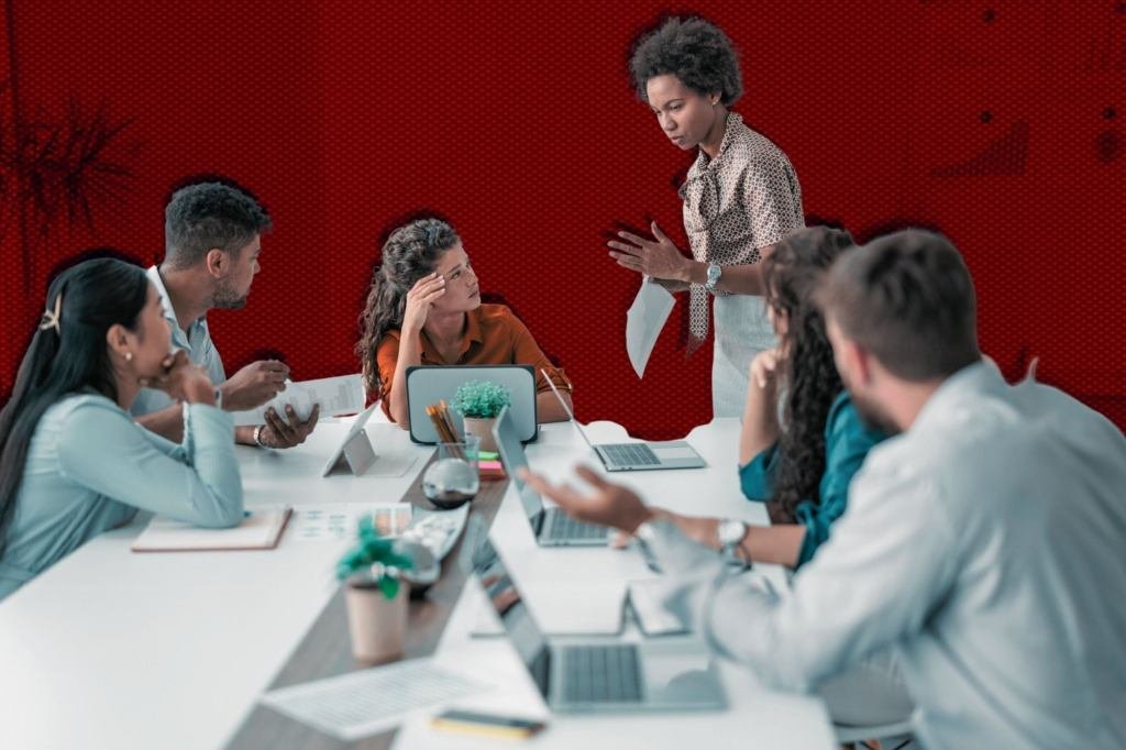 Navigating the Storm: How Leaders Prioritize and Conquer Crisis Chaos 3 A leader calmly navigating a chaotic environment, symbolizing effective crisis management.