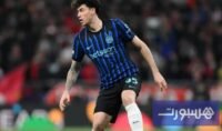 صورة للمدافع الإيطالي أليساندرو باستوني لاعب إنتر ميلان