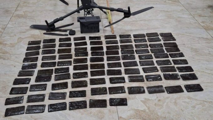 طائرة مسيرة تستخدم في تهريب المخدرات على الحدود الأردنية