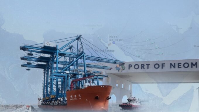 خريطة توضح الممرات التجارية الجديدة التي تربط أوروبا بمصر ونيوم ودول الخليج عبر البحر الأحمر