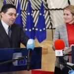 الممثلة السامية للاتحاد الأوروبي كايا كالاس ووزير الخارجية المغربي ناصر بوريطة في الرباط