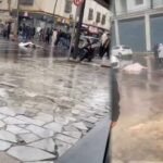 هجوم انتحاري مزدوج يضرب البليدة الجزائرية تزامناً مع زيارة البابا ليو 8 صورة لمركز الشرطة محمد بوضياف في البليدة بعد التفجير الانتحاري، يظهر فيها آثار الدمار وعناصر الأمن.