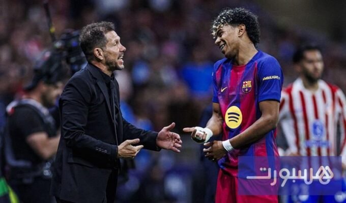 دييغو سيميوني يتحدث في مؤتمر صحفي قبل مباراة أتلتيكو مدريد وبرشلونة في دوري أبطال أوروبا