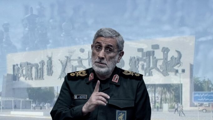 صورة للجنرال إسماعيل قاآني أو اجتماع لقادة الإطار التنسيقي في بغداد