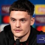 فلوريان فيرتز يتطلع بتفاؤل لمواجهة باريس سان جيرمان في دوري أبطال أوروبا 6 فلوريان فيرتز لاعب ليفربول يتحدث في مؤتمر صحفي قبل مباراة باريس سان جيرمان