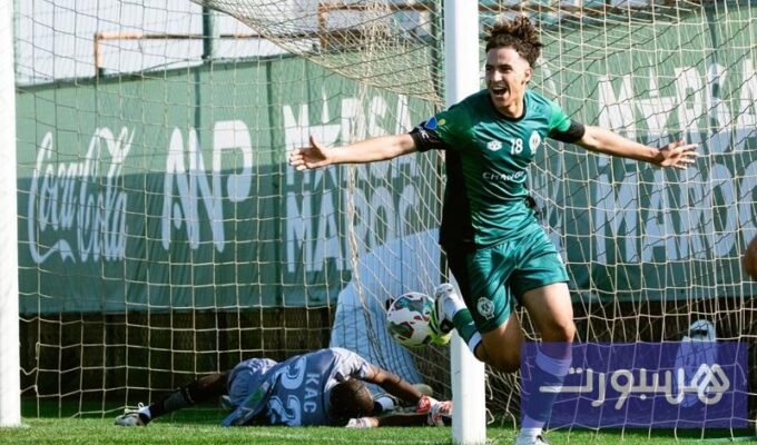 لقطة من المباراة الودية بين الرجاء الرياضي والنادي القنيطري