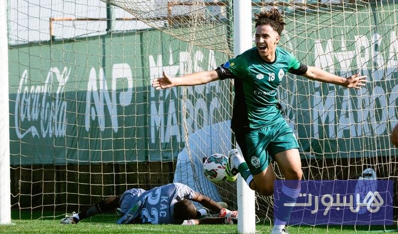 لقطة من المباراة الودية بين الرجاء الرياضي والنادي القنيطري