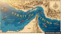 قوات أمريكية تقوم بدورية في بحر عُمان بالقرب من مضيق هرمز.