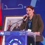 صورة لفاطمة الزهراء المنصوري في سياق نقاش سياسي حول ملف عقاري