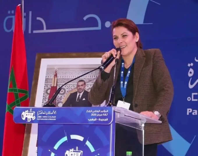 صورة لفاطمة الزهراء المنصوري في سياق نقاش سياسي حول ملف عقاري