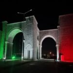 موقع أم الجمال الأثري يتلألأ بألوان العلم الأردني احتفالاً بيوم العلم الوطني 8 إضاءة موقع أم الجمال الأثري بألوان العلم الأردني احتفالاً بيوم العلم الوطني