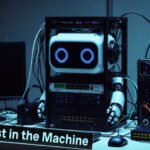 Illustration of a digital ghost figure holding keys, representing hidden non-human identities threatening enterprise data security.