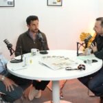 Mikael Hajjar de P1 Ventures et Ismael Belkhayat de Chari en interview sur le plateau de GITEX Inside à Marrakech, discutant de leur nouveau partenariat lors du GITEX Africa Morocco 2024.