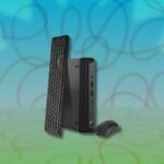 HP EliteDesk 800 G6 compact desktop computer on a desk