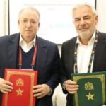 Représentation visuelle de la collaboration entre Al Barid Bank et Berexia, symbolisant l'innovation fintech et la modernisation des services bancaires au Maroc, avec un arrière-plan évoquant le Gitex Africa 2026.