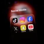 Instagram logo or interface showing a photo, possibly with a black and white filter effect.