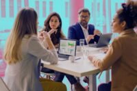 Illustration of interconnected marketing channels, symbolizing integration and synergy.