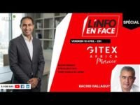 Rachid Ressani, spécialiste Tech et porte-parole de l'APEBI, en discussion avec Rachid Hallaouy lors de l'émission 'L'Info en Face' spéciale GITEX Africa 2026.