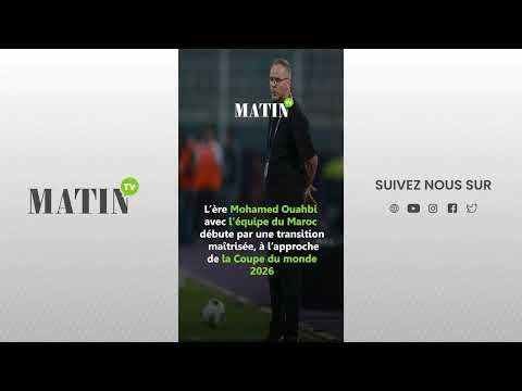 L'entraîneur Mohamed Ouahbi dirigeant un entraînement des Lions de l'Atlas, symbolisant le nouveau départ pour la Coupe du monde 2026.