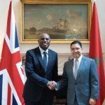 Nasser Bourita, ministre des Affaires étrangères du Maroc, lors de sa visite à Londres pour des entretiens diplomatiques.