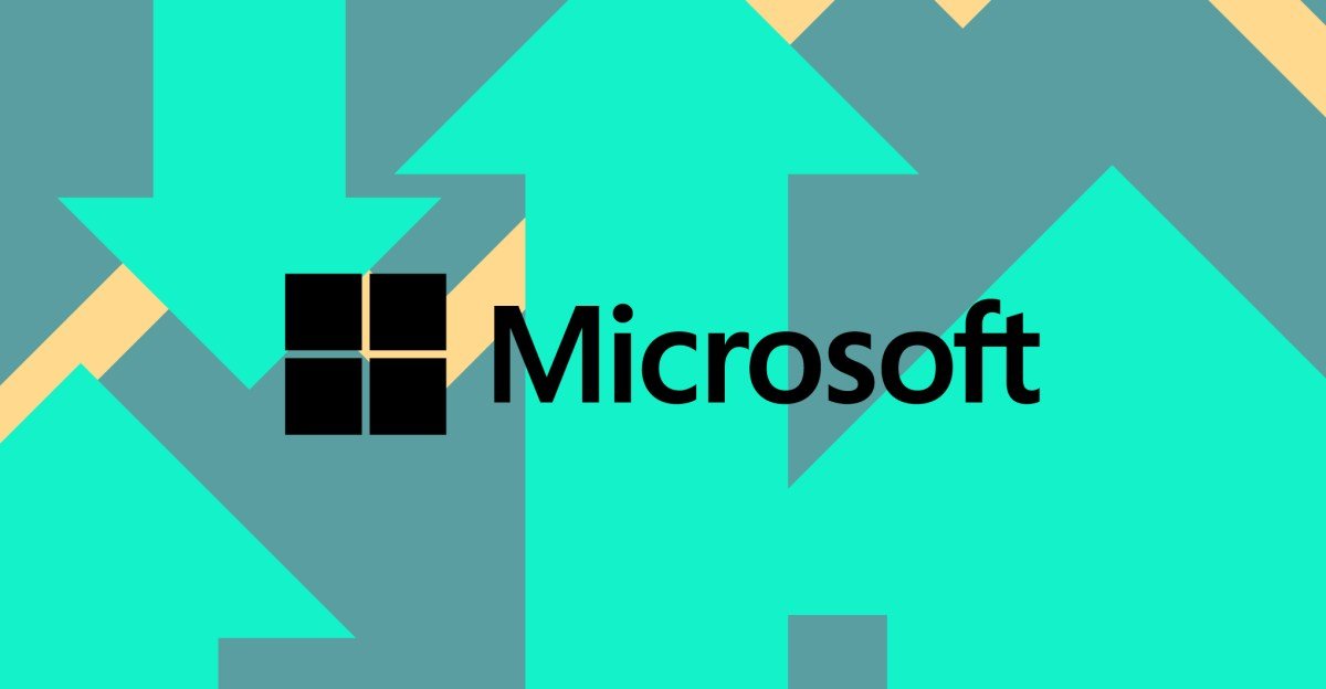 Microsoft logo alongside an Xbox console and cloud server imagery, symbolizing the company's diverse revenue streams.