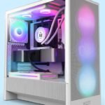 NZXT Flex PC rental service advertisement showing a gaming PC, highlighting the controversy over its 'rent-to-own' ambiguity.